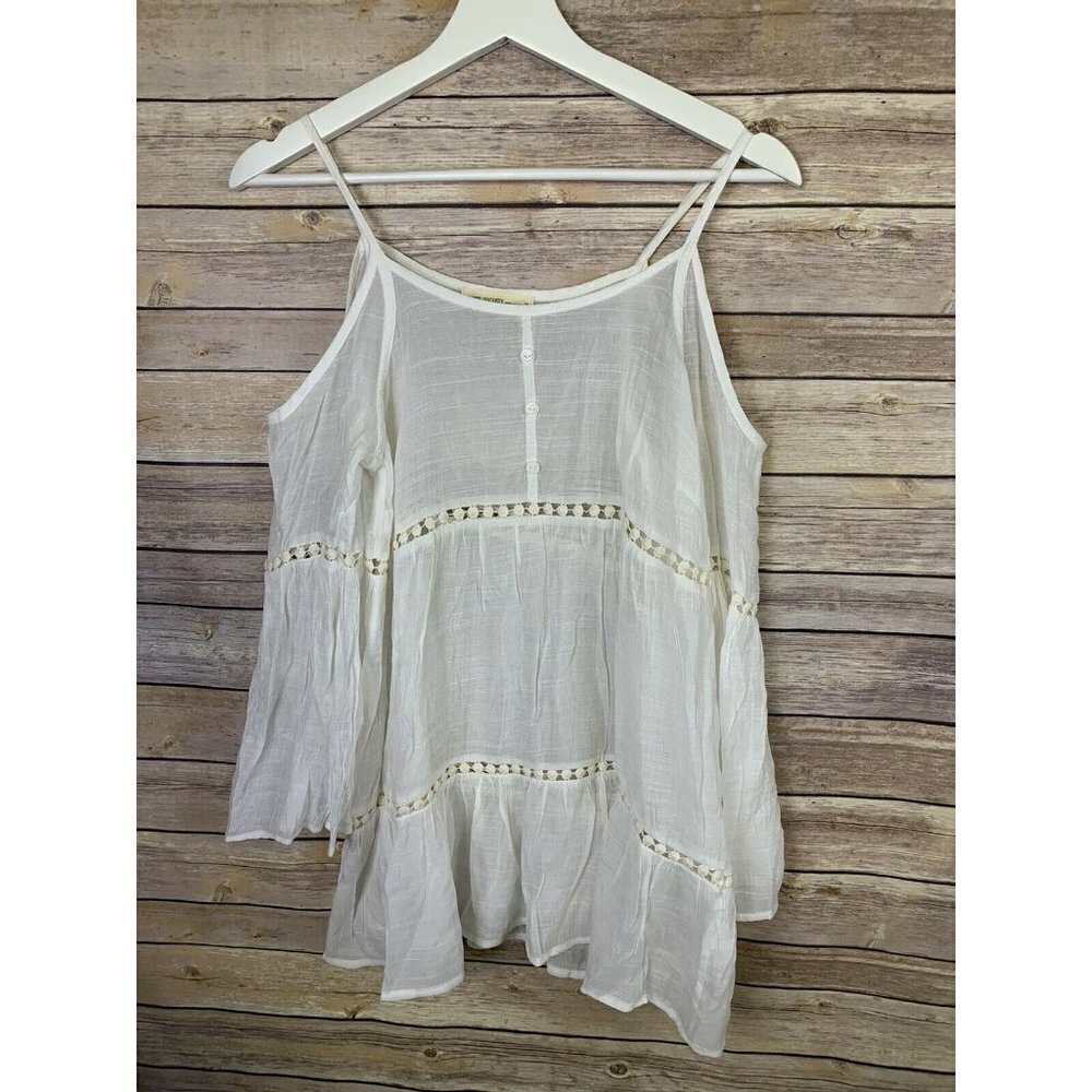 Haute Society Small Cold Shoulder Boho Top Lace